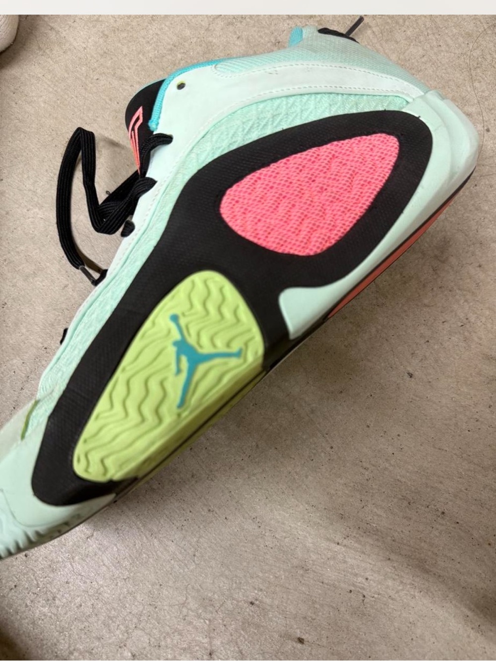 Nike Jason Tatum Low-Top Sneakers with Pink and Lime Accents